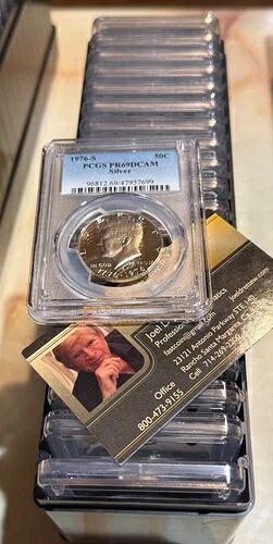 1976年 S PCGS PR69 DCAM プルーフシルバー ジョン・F・ケネディ ハーフダラー  20枚セット