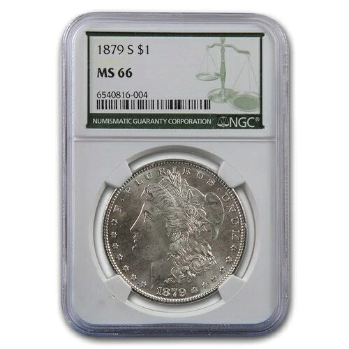1879-S モルガン・ダラー MS-66 NGC（グリーンラベル）