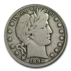 1892-S バーバー ハーフダラー VG-10 PCGS