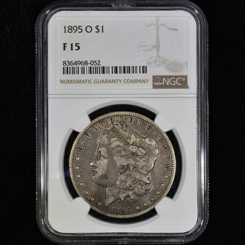 1895-O モーガン シルバー ドル ? NGC F-15 ? 1 ドル 良質コイン 053 F15 ?信頼済み?