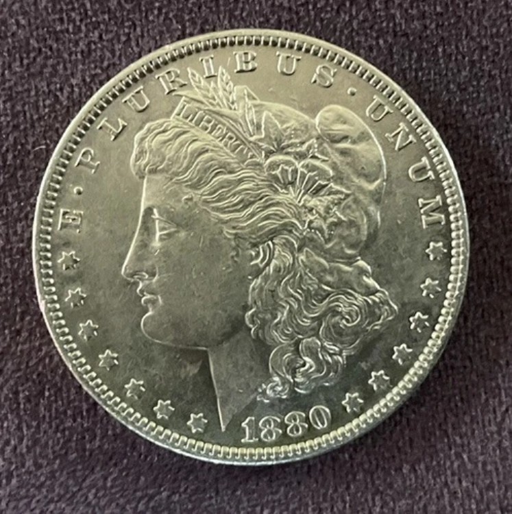 1880年の米国銀貨