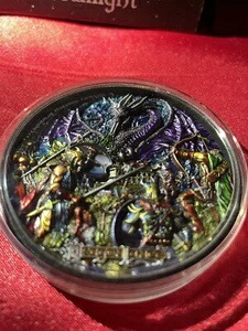 NIUE 2023 #122 of 1000 秋の夕暮れのドラゴンランス Chron.3オンス シルバー画像