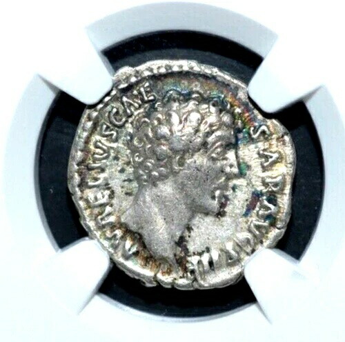 マルクス・アウレリウス、西暦161-180年、ARデナリウス、NGC認定、Ch Vf、ストライク5（334）