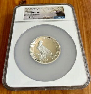 2016P 5オンス オーストラリア オナガワシ 高浮き彫り S$8 NGC PF70 UC MERCANTI