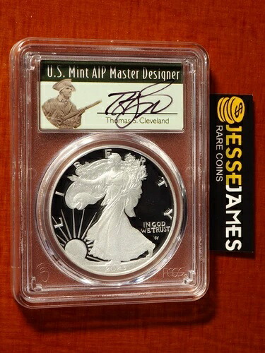2023 S プルーフ シルバー イーグル PCGS PR70 DCAM アドバンスリリース クリーブランド POP 10｜WORLD RESOURCE【KING店】 205,700円