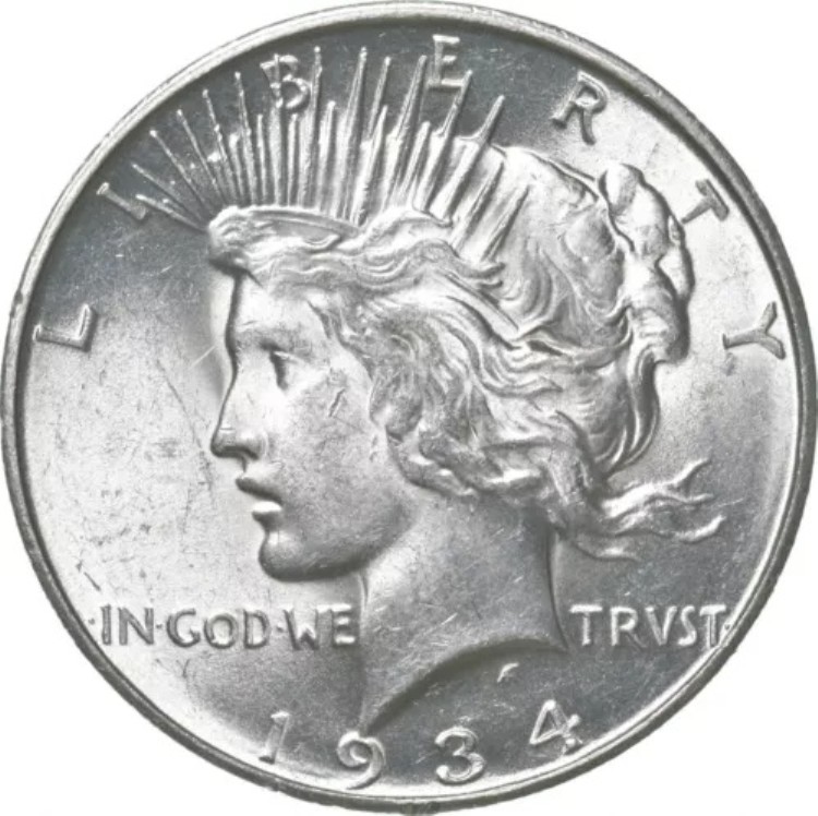1934年-Dピース銀貨 *3099｜WORLD RESOURCE【KING店】 205,700円