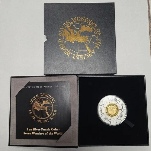 2024年 25フラン 5オンス 銀貨 ブルンジ 発行枚数250枚 古代世界の七不思議画像