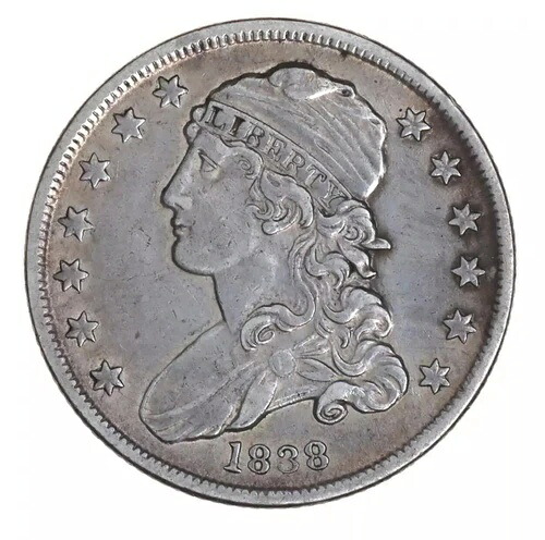 1838年製キャップドバストシルバークォーターXF|WORLD RESOURCE【KING店】