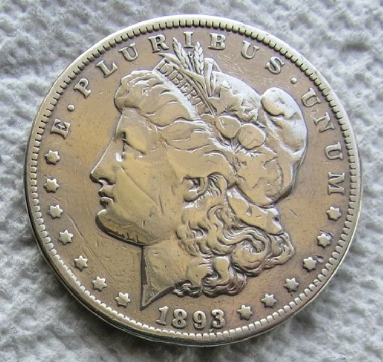 1893-CC 1ドルモルガン銀貨 希少キーデイト カーソンシティ CC VF ポリッシュダメージ｜WORLD RESOURCE【KING店】