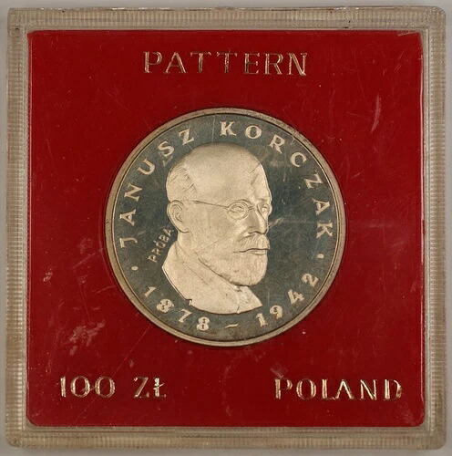 1978年 100ズウォティ ポーランド銀貨 記念プルーフ コルチャックコイン｜WORLD RESOURCE【KING店】