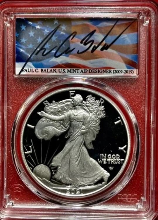 2021 W シルバーイーグル タイプ2 PCGS PR70 DCAM アドバンスリリース バランサイン # INA｜WORLD RESOURCE【KING店】