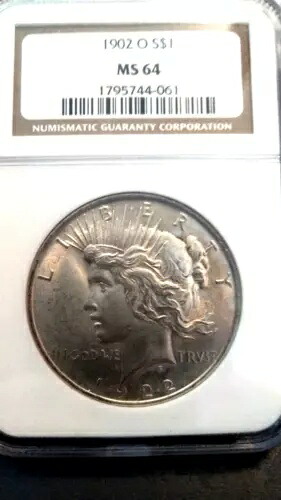 1902-0 ピースダラー ? * 誤って帰属された NGC ホルダー - グレード MS64 *|WORLD RESOURCE【KING店】