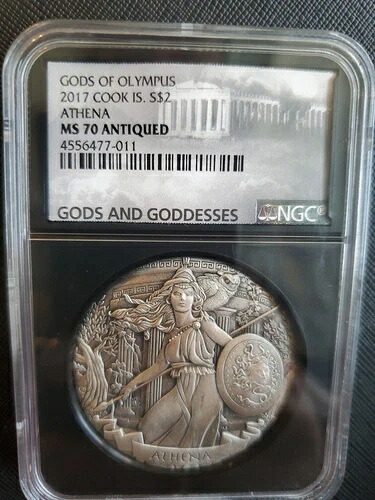 *希少* 2017 Gods Of Olympus Athena NGC MS 70 アンティーク - わずか 1500 枚しか鋳造されていません。|WORLD RESOURCE【KING店】