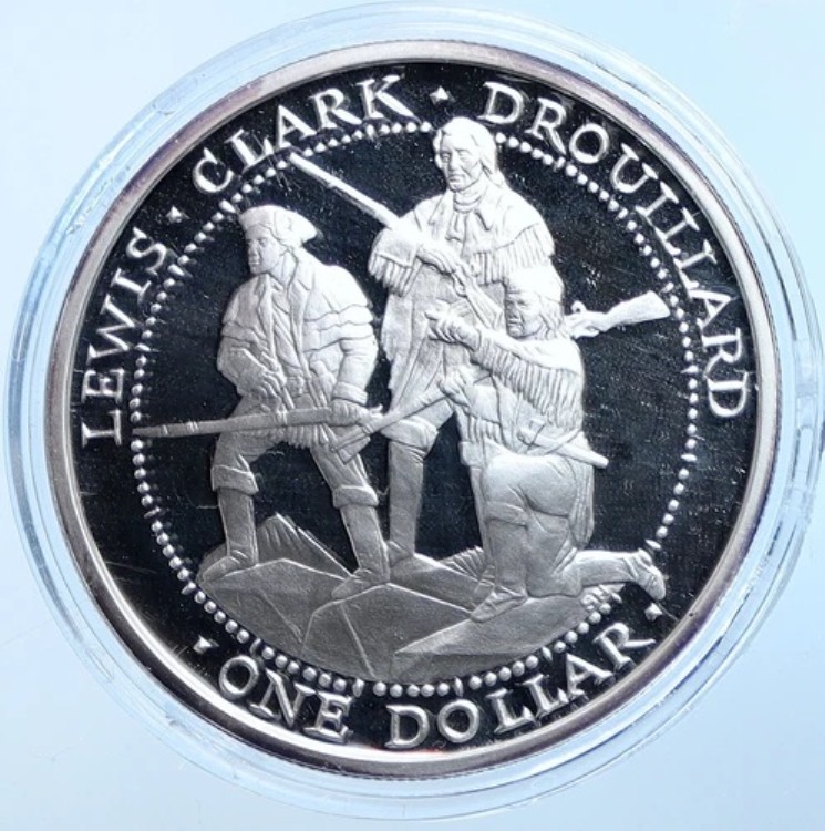 2003年 米国ショーニー族ルイス&クラーク遠征プルーフ銀貨 1ドル i114645|WORLD RESOURCE【KING店】