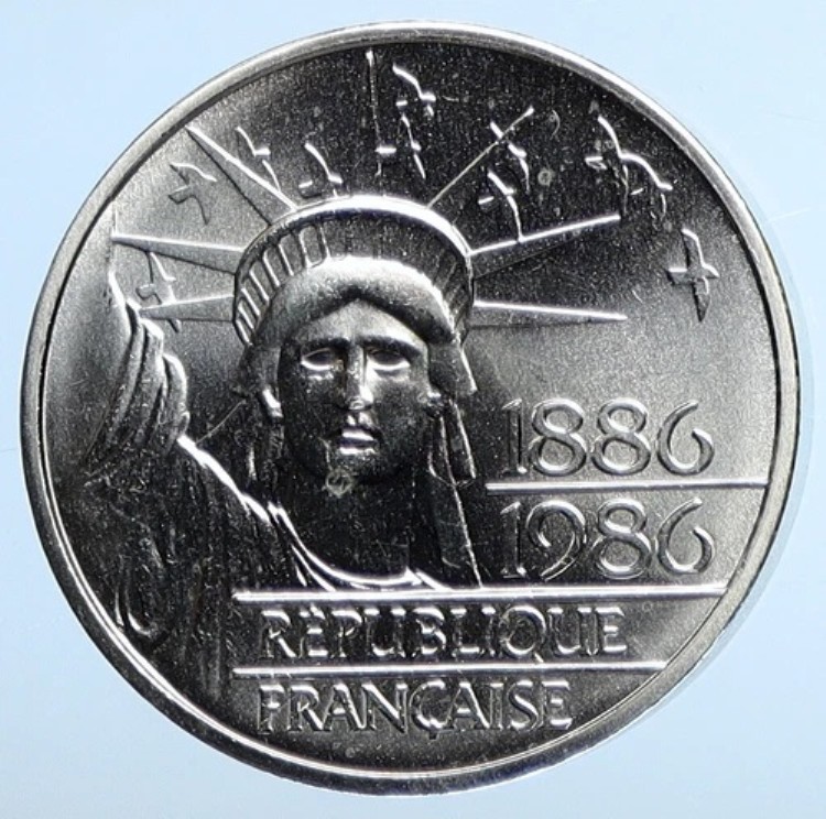 1986年 フランス 自由の女神像 米国への寄贈 シルバー フレンチ ピエフォート ビッグコイン i111261｜WORLD RESOURCE【KING店】