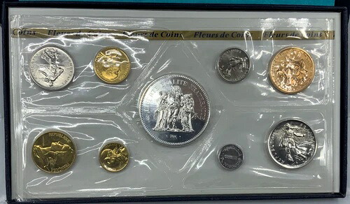 1977 フランス HERCULES 50 10 5 1 FRANCS & サンタイム 9 コイン セット 1 はシルバー i114535｜WORLD RESOURCE【KING店】