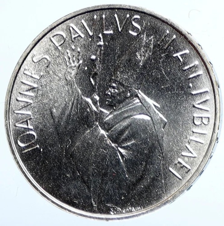 1983年 バチカン市国 教皇ヨハネ・パウロ2世 銀貨 イタリア 1000リラ コイン i111323|WORLD RESOURCE【KING店】