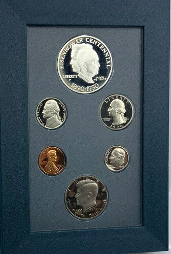 1990年 P アメリカ大統領 アイゼンハワー プルーフコイン 6枚セット シルバー i114476|WORLD RESOURCE【KING店】