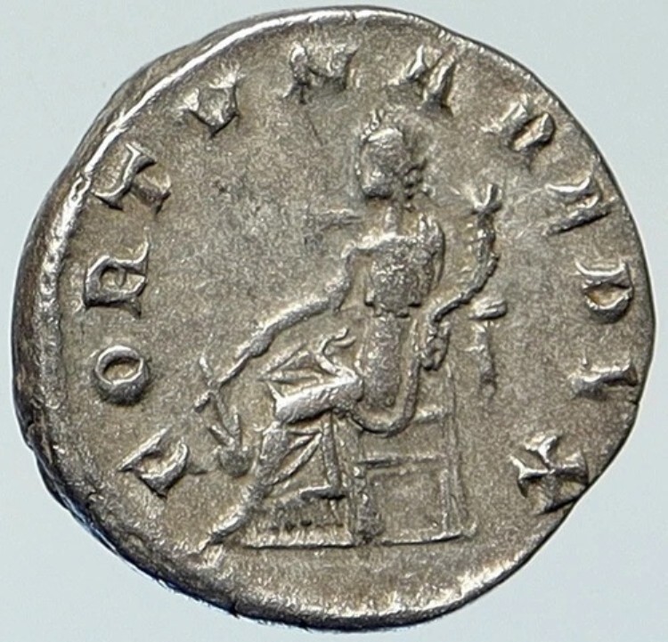 ゴルディアン3世 241年 本物 古代 ヴィンテージ シルバー ローマコイン FORTUNA i111974｜WORLD RESOURCE【KING店】