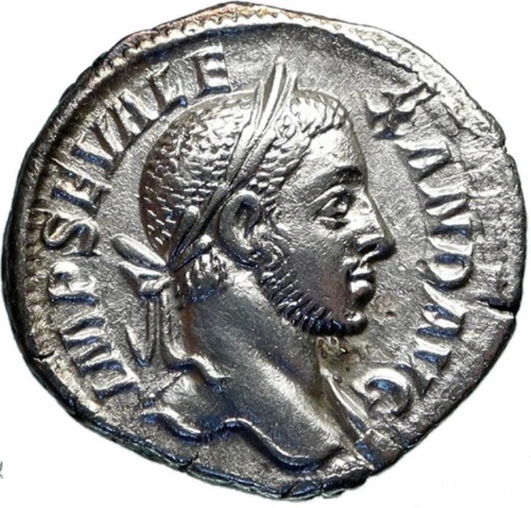 セウェルス・アレクサンダー229年 希少 古代ローマ銀貨 平和をもたらす者 火星 i46761|WORLD RESOURCE【KING店】