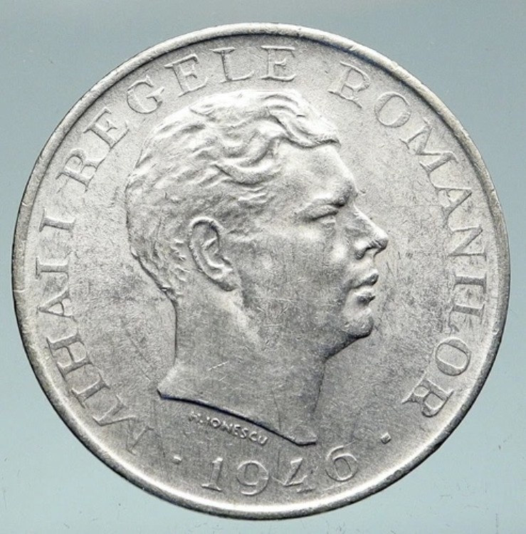 1946年 ルーマニア ミカエル1世 ルーマニア レディバード アンティークシルバー 100000レイコイン i91523｜WORLD RESOURCE【KING店】