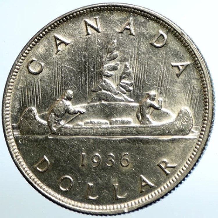 1936年 カナダ 英国国王ジョージ5世統治下 航海者 アンティーク シルバードルコイン i103489|WORLD RESOURCE【KING店】