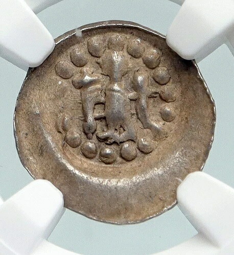 1200AD フランス封建制 Bracteate STRAUSBURG 中世銀デニール NGC コイン i91599｜WORLD RESOURCE【KING店】