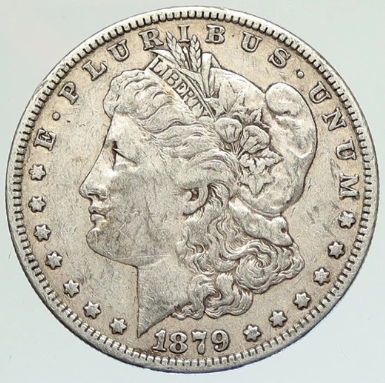 1879年 P アメリカ合衆国 イーグル オールドシルバー モルガン USドルコイン i111905|WORLD RESOURCE【KING店】