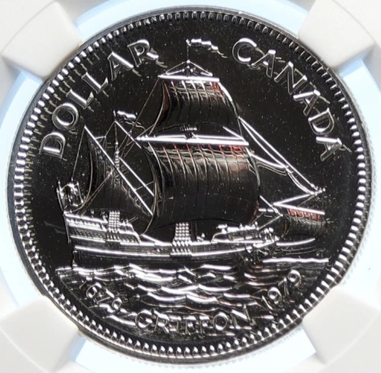1979年 カナダ イギリス エリザベス2世 グリフォン船 標本銀貨 NGC i106326｜WORLD RESOURCE【KING店】