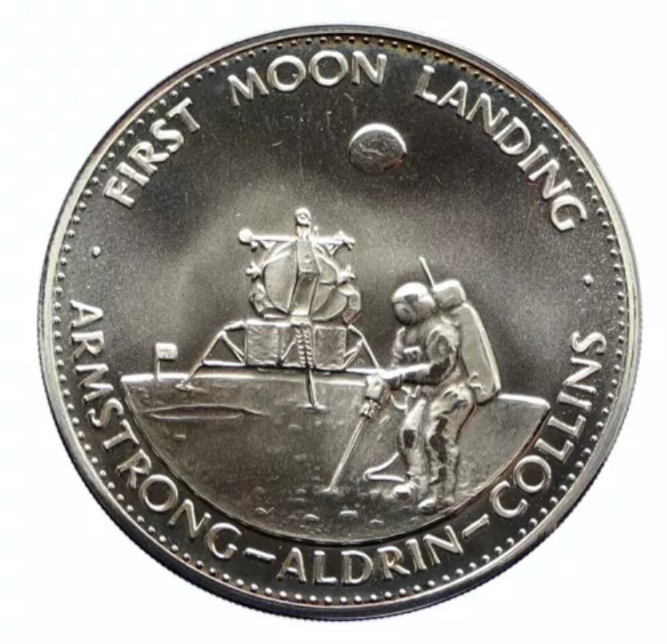 1970年代 アメリカ NASA アポロ11号 月面着陸 宇宙飛行士 アームストロング・コリンズ メダル i96370｜WORLD RESOURCE【KING店】 206,800円