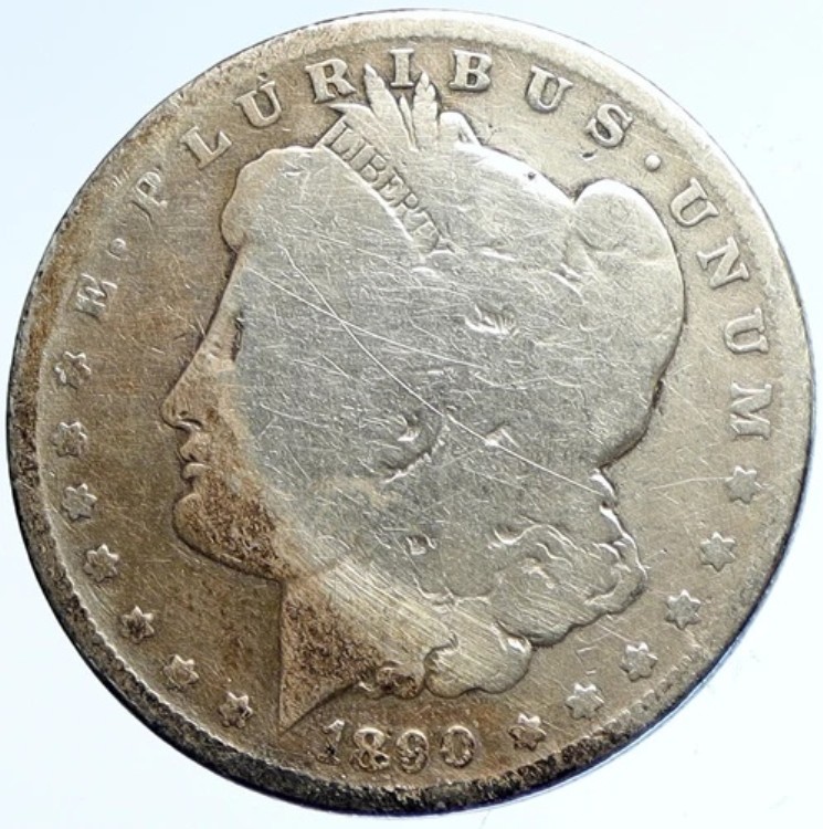 1890年 アメリカ合衆国 イーグル オールドシルバー モルガン USドルコイン i113233|WORLD RESOURCE【KING店】