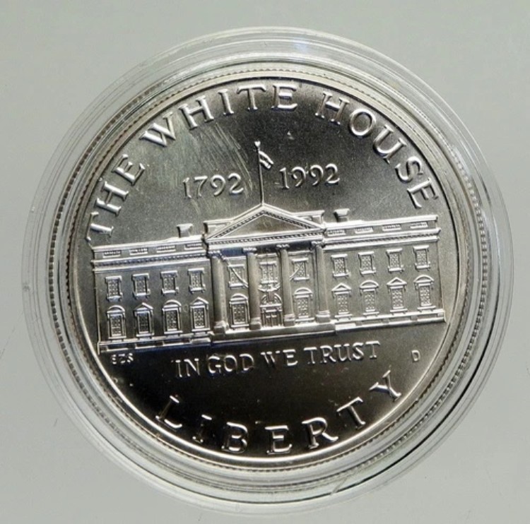1992年 D アメリカ合衆国 ホワイトハウス 200周年記念 プルーフ シルバー ドルコイン i94212｜WORLD RESOURCE【KING店】