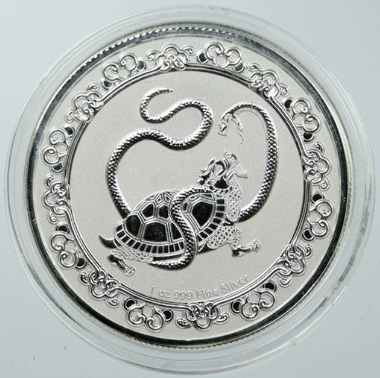 2021年 ニウエ 英国 エリザベス2世 ブラックタートル 1オンス プルーフ銀貨 2ドル硬貨 i116563|WORLD RESOURCE【KING店】
