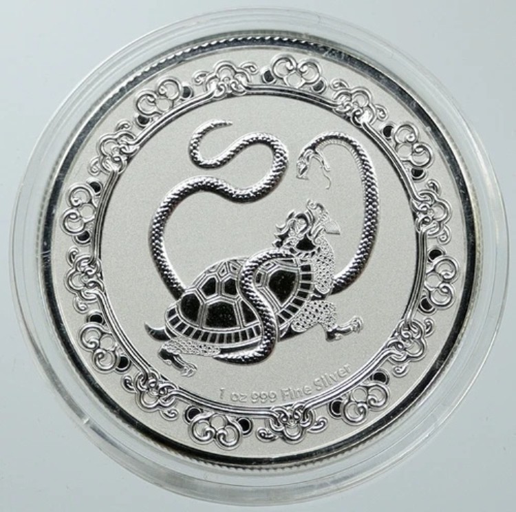 2021年 ニウエ 英国 エリザベス2世 ブラックタートル 1オンス プルーフ銀貨 2ドル硬貨 i116568|WORLD RESOURCE【KING店】