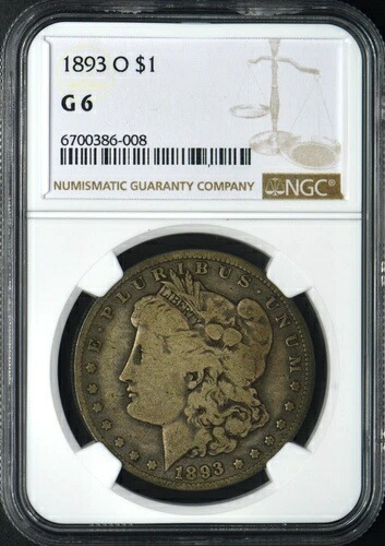 1893-O モルガン銀貨 - NGC G6 - ?COINGIANTS?