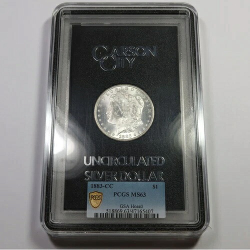 1883 CC PCGS MS63 - GSA HOARD - シルバー モルガン ダラー - 1 ドル US コイン #46622V
