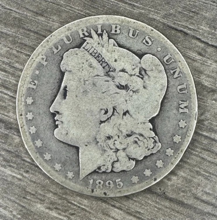 1895 S モーガン シルバー ダラー 1 ドル??セミキー デート????発行枚数 400,000 枚??