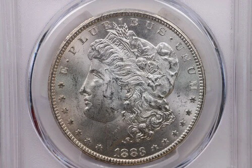1883-CC モルガン銀貨、PCGS MS-63、GSA、お手頃価格。店舗番号 353444