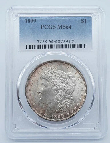 1899年 モルガン銀貨 1ドル PCGS MS64 - U253