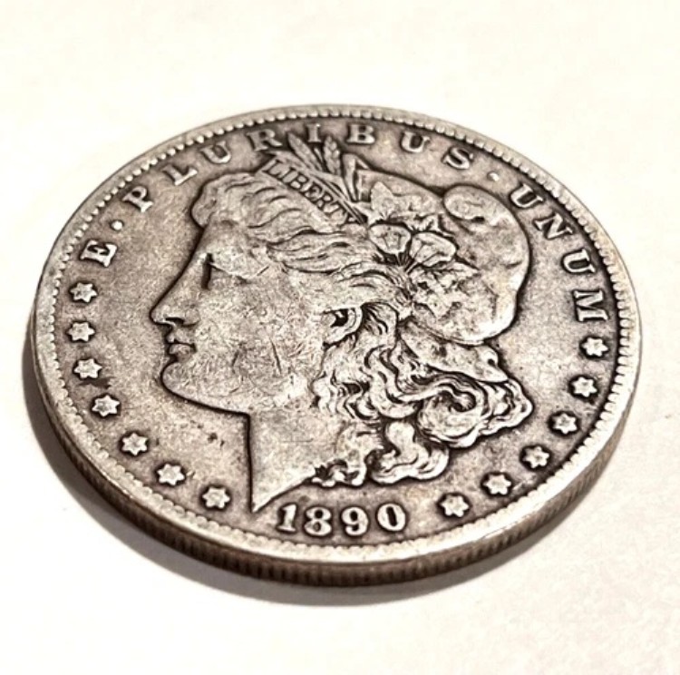 1890-CC カーソンシティ モルガン銀貨 90% 銀