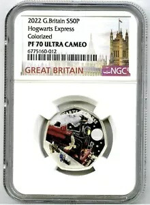 2022年 イギリス S50P シルバー プルーフ NGC PF70 UC ホグワーツ特急 ハリー・ポッター
