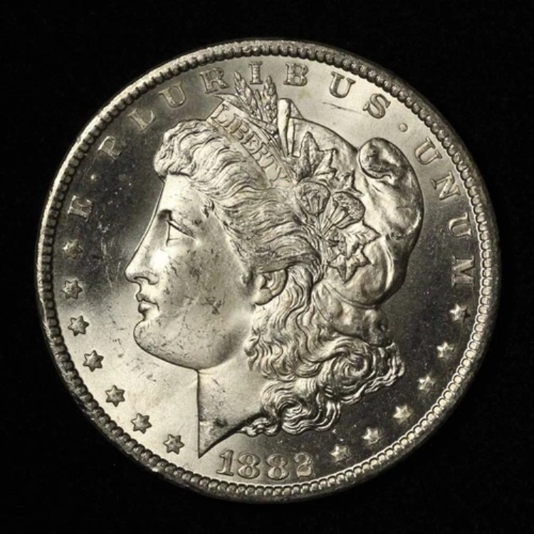 1882-CC カーソンシティ 1ドル モルガン銀貨 - 米国送料無料