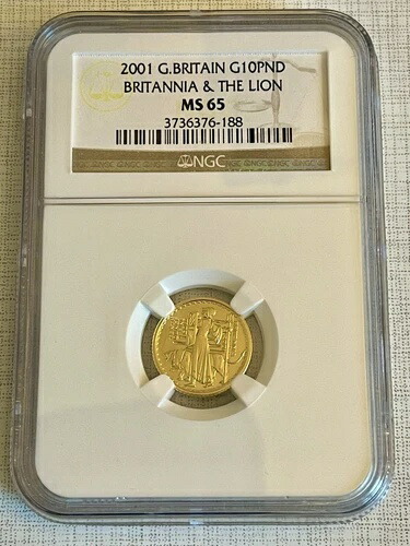 2001年 ブリタニアとライオン 1オンス 2ポンド 銀貨 2001年 ブリタニアとライオン 1オンス 2ポンド 銀貨 イギリス 2001
