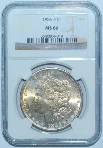 1886年 P NGC MS66 モルガン銀貨｜WORLD RESOURCE【KING店】