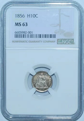 1856年 NGC MS63 自由の女神像半ダイム|WORLD RESOURCE【KING店】