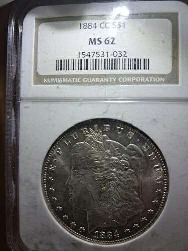 1884-C C $1 モルガン銀貨 MS62 NGC認定｜WORLD RESOURCE【KING店】