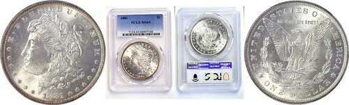 1881年 1ドル モルガン・ダラー PCGS MS-65｜WORLD RESOURCE【KING店】 181,500円