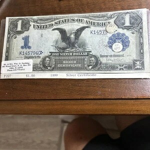 1899年 銀貨証明書 非常に良好な状態 F227｜WORLD RESOURCE【KING店】