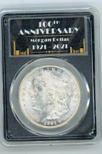 1921-D 1ドル モルガン銀貨 PCGS MS 64｜WORLD RESOURCE【KING店】