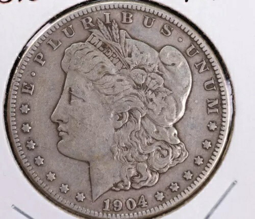 1904-S モルガン銀貨、Nice XF 詳細、店舗番号 23080686